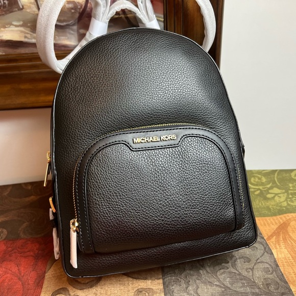 Michael Kors Medium Backpack & Wallet Set Black NWT main image 10